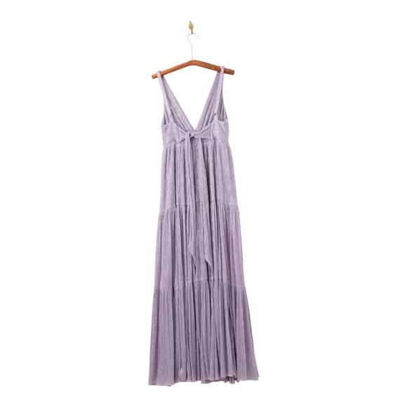 Sabina Musayev Purple Metallic Chiffon Pacific Gown - Picture 6 of 9